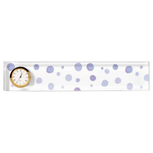 hand painted polka dots desk name plate