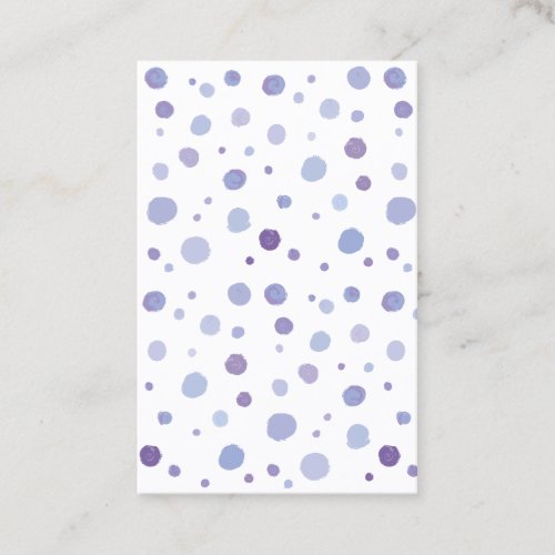 hand painted polka dots discount card
