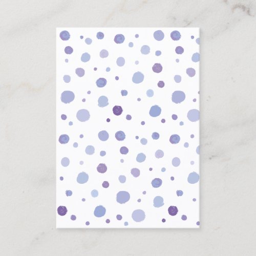 hand painted polka dots discount card