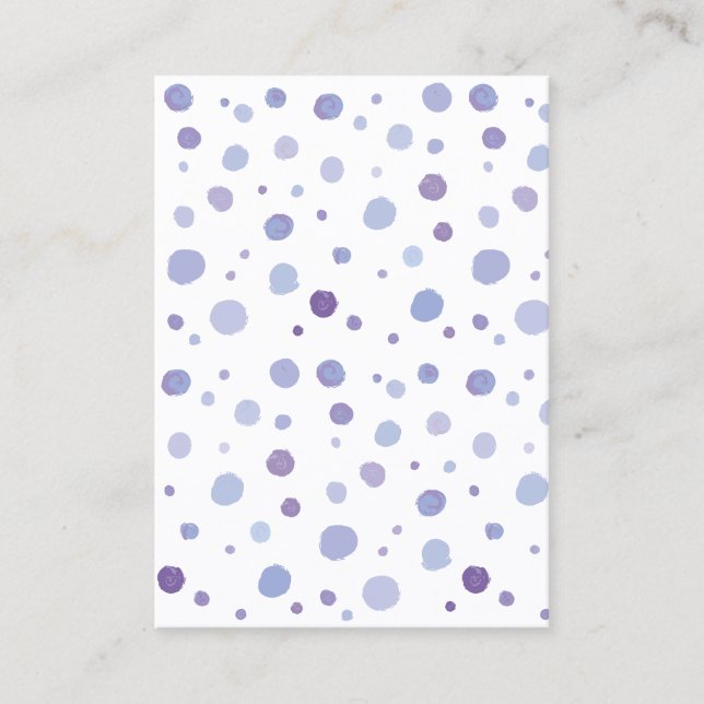 hand painted polka dots discount card (Front)