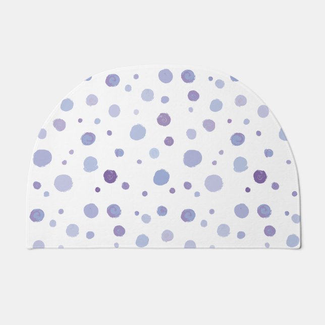 hand painted polka dots doormat (Front)