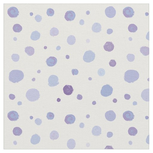 hand painted polka dots fabric