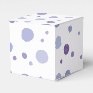 hand painted polka dots favor boxes