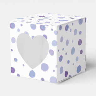 hand painted polka dots favor boxes