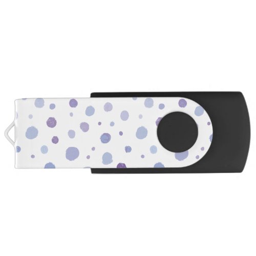 hand painted polka dots flash drive