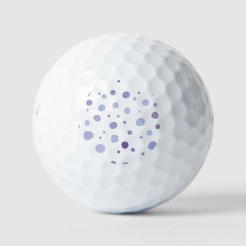 hand painted polka dots golf balls