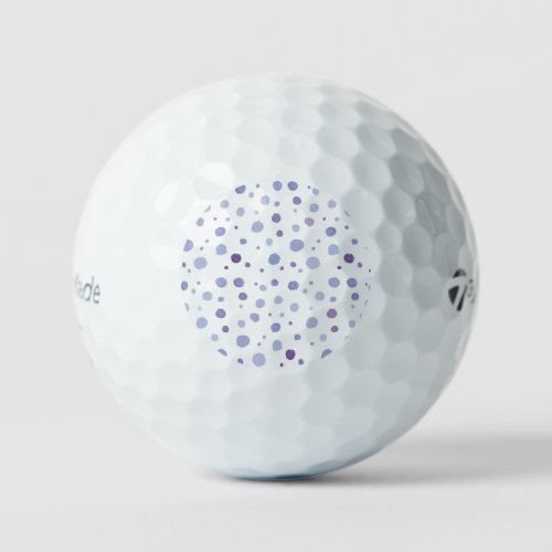 hand painted polka dots golf balls