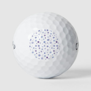 hand painted polka dots golf balls