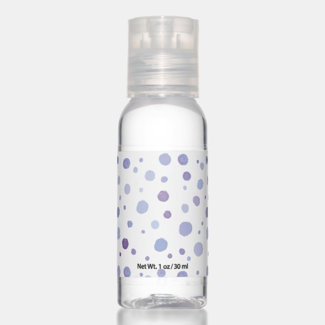 hand painted polka dots hand sanitizer (Front)