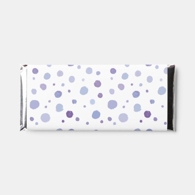 hand painted polka dots hershey bar favors (Front)