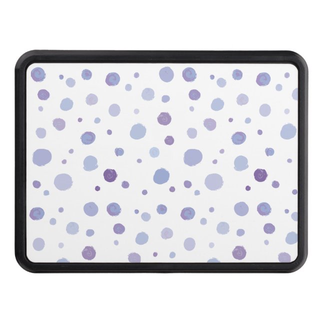 hand painted polka dots hitch cover (Front)