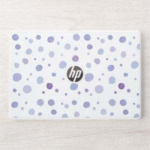 hand painted polka dots HP laptop skin