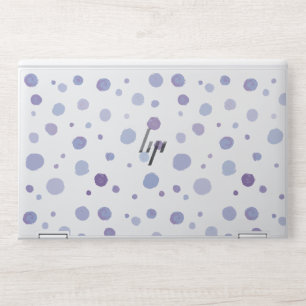 hand painted polka dots HP laptop skin