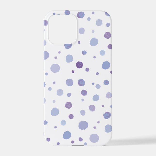 hand painted polka dots iPhone case (Back)