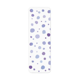hand painted polka dots label