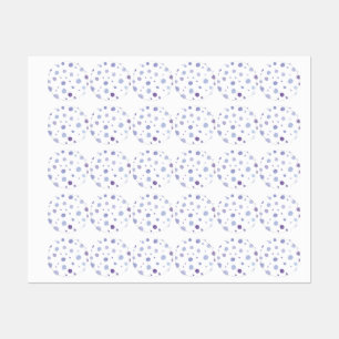 hand painted polka dots labels