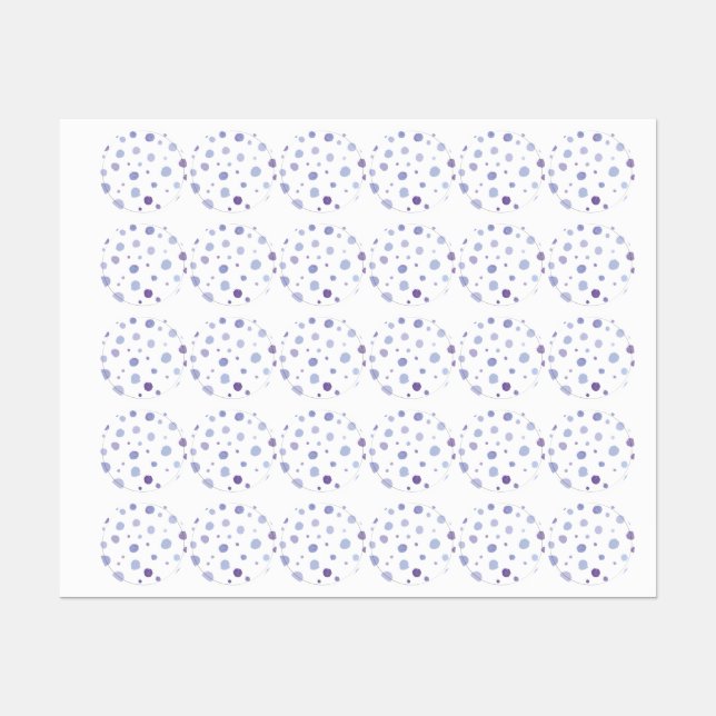 hand painted polka dots labels (Sheet)