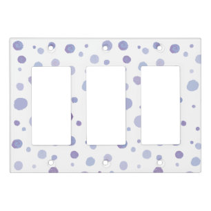 hand painted polka dots light switch cover