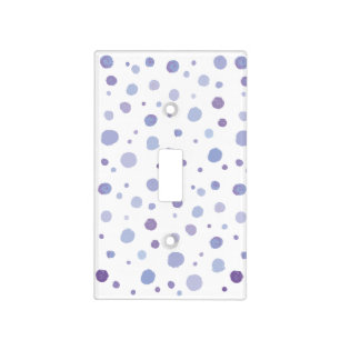 hand painted polka dots light switch cover