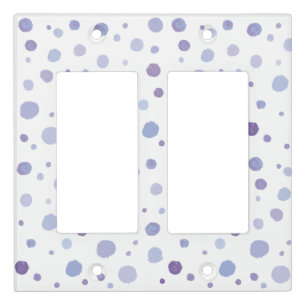 hand painted polka dots light switch cover