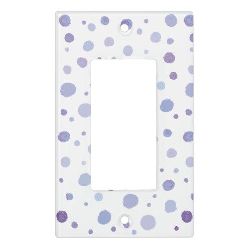 hand painted polka dots light switch cover