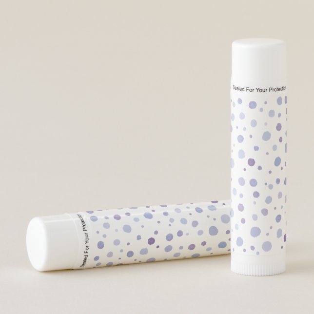 hand painted polka dots lip balm (Front)
