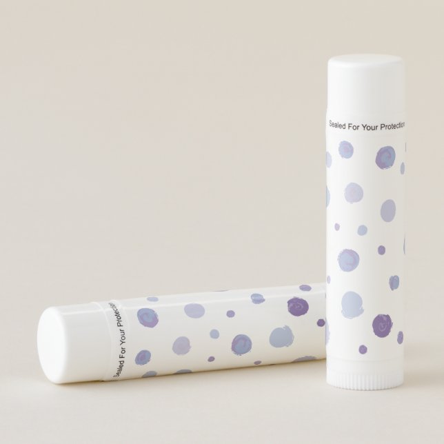 hand painted polka dots lip balm (Front)