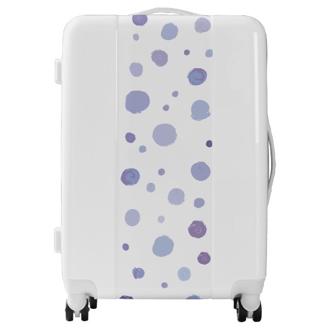 hand painted polka dots luggage (Front)