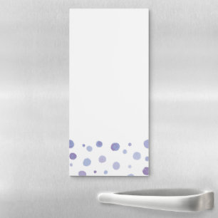 hand painted polka dots magnetic notepad