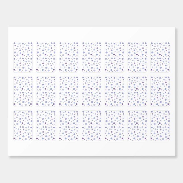 hand painted polka dots matchboxes (Sticker Sheet)