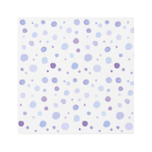 hand painted polka dots metal print