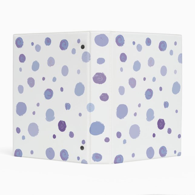 hand painted polka dots mini binder (Background)