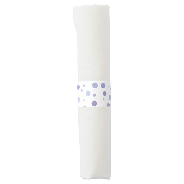 hand painted polka dots napkin bands (Front)