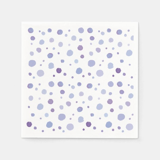 hand painted polka dots napkins (Front)