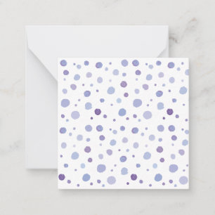 hand painted polka dots note card
