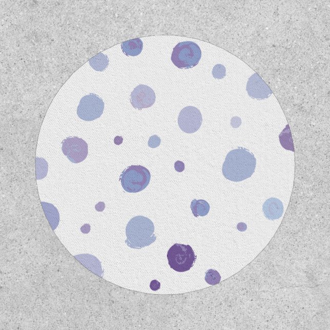 hand painted polka dots patch (Front)