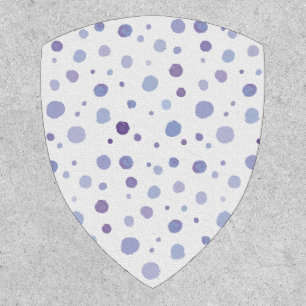 hand painted polka dots patch