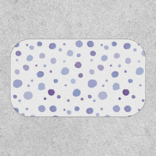 hand painted polka dots patch