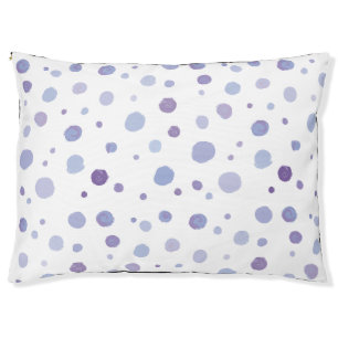 hand painted polka dots pet bed