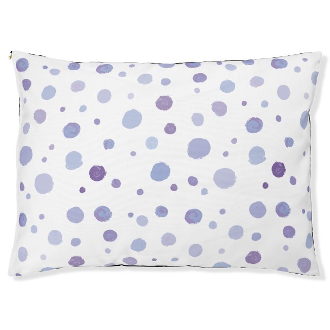 hand painted polka dots pet bed (Front)
