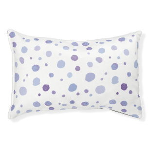 hand painted polka dots pet bed
