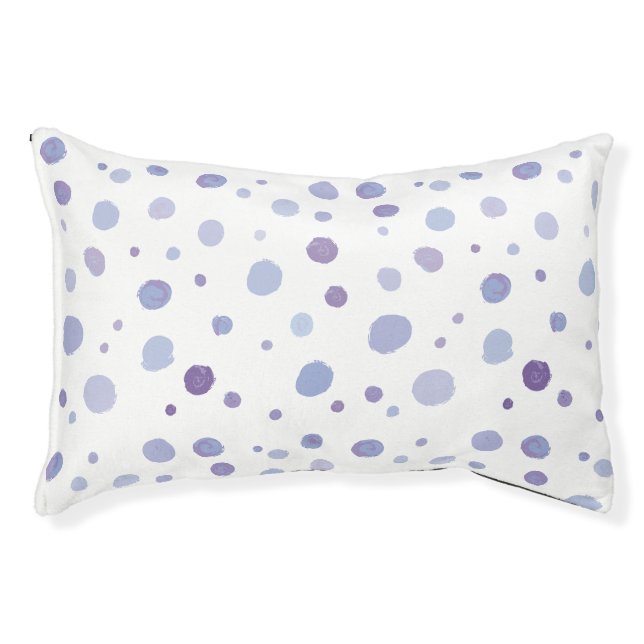 hand painted polka dots pet bed (Front)