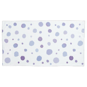 hand painted polka dots pillow case