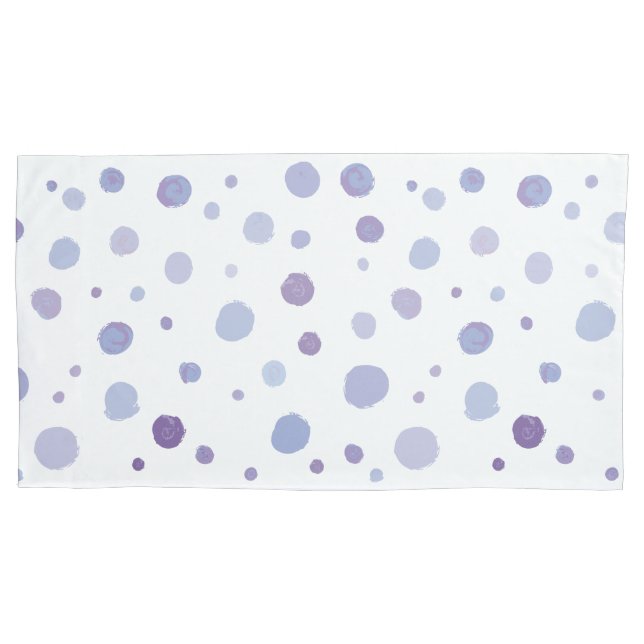 hand painted polka dots pillow case (Front)