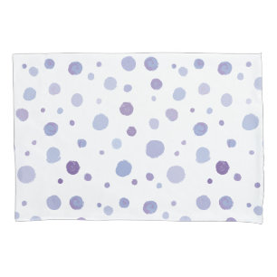 hand painted polka dots pillow case