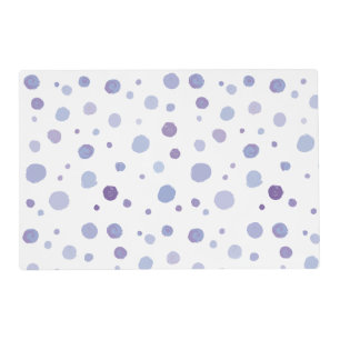 hand painted polka dots placemat