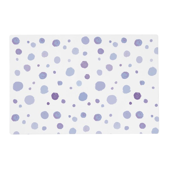 hand painted polka dots placemat (Front)