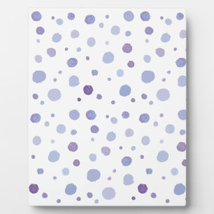hand painted polka dots plaque
