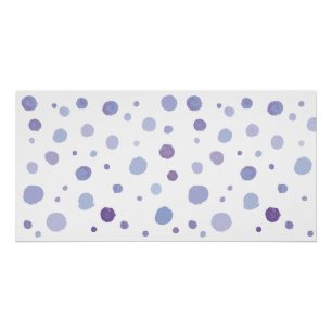 hand painted polka dots poster