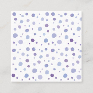 hand painted polka dots referral card